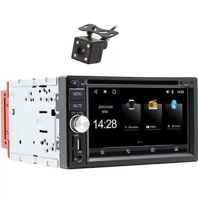 Car DVD Player Rear Camera For Carplay Android Auto Car Stereo Radio Bluetooth • $135.80