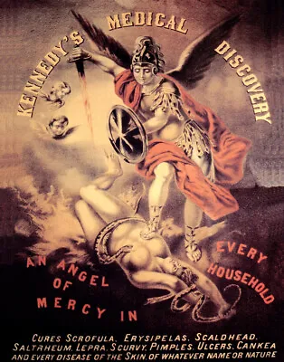 Poster Kennedy's Medical Discovery Angel Mercy Medicine Vintage Repro Free S/h • $11.90
