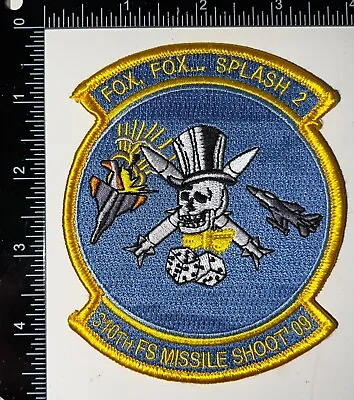 USAF 310th Fighter Squadron Missile Shoot 2009 Fox Fox Splash 2 Patch • $22