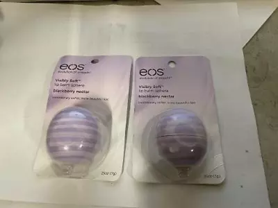 2X EOS Organic Lip Balm BLACKBERRY NECTAR HARD TO FIND ITEM • $17.99