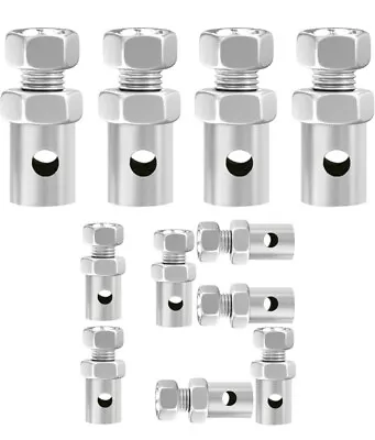 Tongze 15Pcs Brake/Throttle Cable Ends: 1/8  Universal Cable Stop Clamp Repair P • $14.99