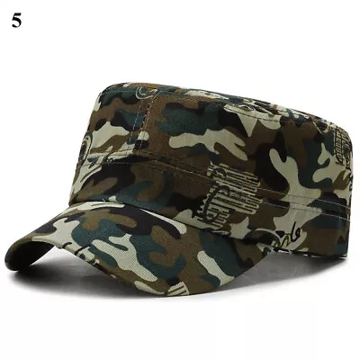 Men Women Camouflage Army Hat Camo Military Cadet Combat Fishing Baseball Cap K • £3.83