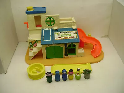 1976 Fisher Price Play Family Sesame Street Clubhouse Figures Parts Accessories • $99.99