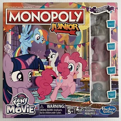 Monopoly Junior MY LITTLE PONY The Movie Friendship Festival Game COMPLETE • $19.99