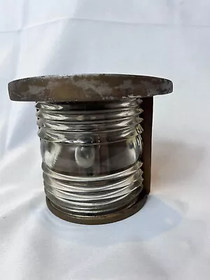 Boat Ship Navigation Lamp Vtg Nautical Masthead Stern Light Clear Fresno Lens • $59.95