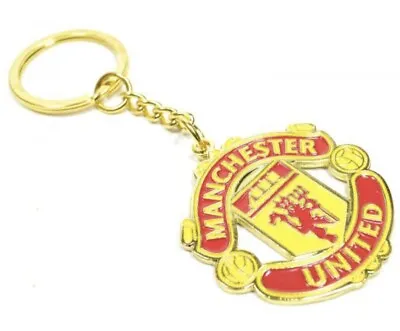 £5.44 • Buy Manchester Man United Fc Crest Keyring Official Merchandise Football Splitring