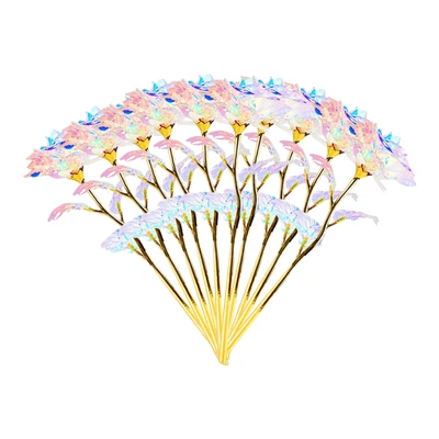 $22.99 • Buy 10x Romantic Forever Love Rose 24K Gold Plated Flower Valentine's Day Gift