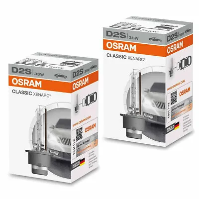 $61.16 • Buy 2x Original Osram Xenarc Classic D2s 35W Xenon Burner Lamp Bulb Headlight