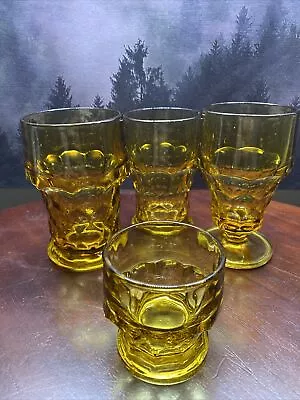 VINTAGE  Viking  GEORGIAN Drinking Glass Tumblers  S  Honeycomb • $9.99