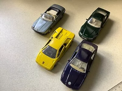 Maisto Pullback Car Collection. Scale Models Diablo Jaguar XJS BMW 850 Virage • $19.91