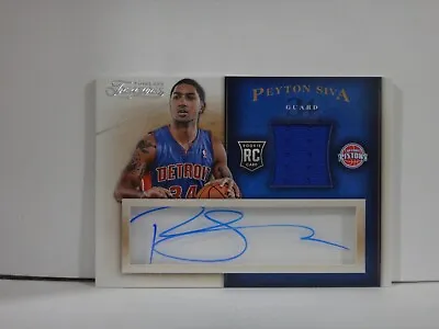 2013-14 Panini Timeless Treasures Peyton Siva #127 Rookie Auto RC • $6.25