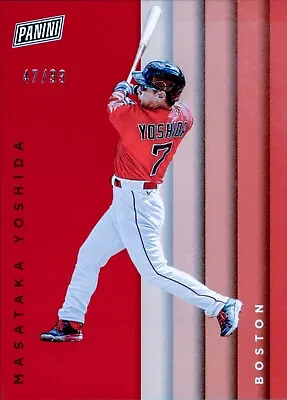 2023 Panini Father's Day Masataka Yoshida #MY Boston Red Sox RED SP /99 • $7.99