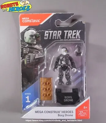 Mega Construx Star Trek Borg Drone Series 1 Heroes Figure New MOSC 2017 Mattel • $11.99
