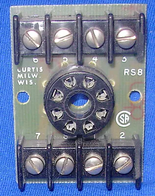 Curtis 8 Pin Octal Relay And Breadboarding Tube Socket • $7.99