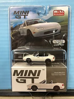 1/64 Mini Gt Mijo Exclusives Mazda Miata Mx-5 Tuned Version Classic White • $20