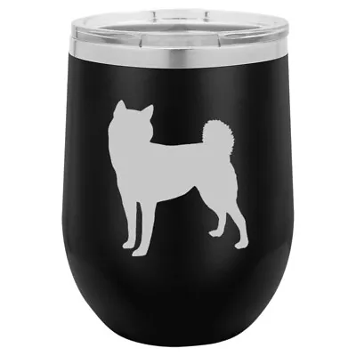 Stemless Wine Tumbler Coffee Travel Mug Glass Shiba Inu • $25.99