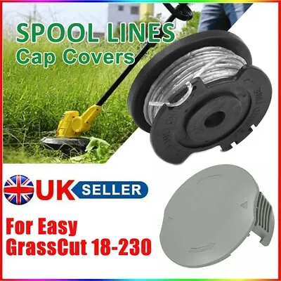 £5.39 • Buy Spool & Spool Cover For Bosch Easy Grass Cut 23 26 18-26 Series Strimmer Cap UK