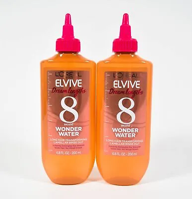 2 Loreal Elvive DREAM LENGTHS 8 Second Wonder Water Rinse-Out Treatment 6.8 Oz • $18.95