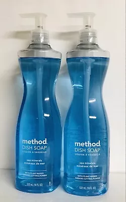 2-Pack Method ~ Sea Minerals Dish Soap ~ Plant-Based Grease Cutting Power 18 Oz • $26.99