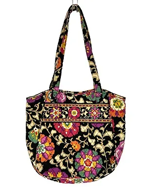 Vera Bradley Suzani Holiday Tote Shoulder Handbag Purse Quilted Multi-Colored • $19.61