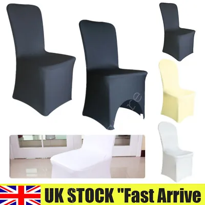 £2.19 • Buy 1-100 Spandex Chair Covers Slip SEAT Cover Wedding Dining Room Stretch Removable