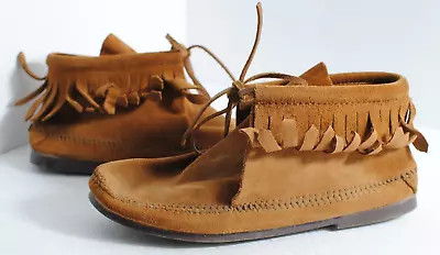 Minnetonka Moccasins Brown Size 7 Classic Soft Sole • £23.13