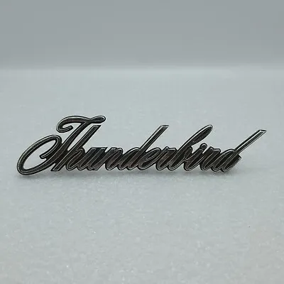 Vintage 1964-69 Ford Thunderbird Script Emblem Badge Chrome Decal Used  • $14.88