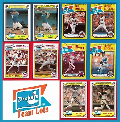 Drakes 1980s Team Lots Atlanta Boston Chicago KC LA NY • $3.94