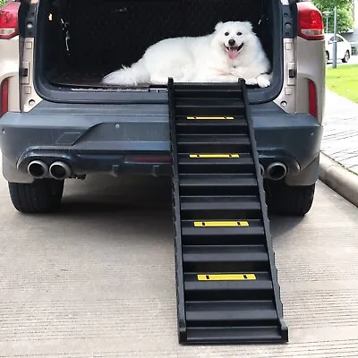 COZIWOW Folding Safety Pet Ramp Steps Ladder For Cars SUVs Dog Stairs Portable • $43.99