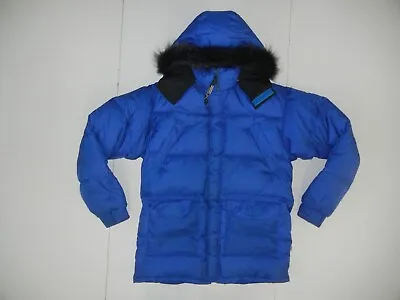 WOODS CANADA MADE Blue Warm DUCK DOWN WINTER JACKET Puffer Ski Hike Coat Men's L • $106.24