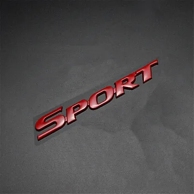 Metal Red Sport Logo Car Trunk Tailgate Emblem Badge Decal Sticker Accessories  • $8.90