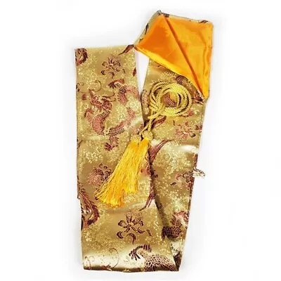 Deluxe JINKEN Bag For Iaito And Sword (Gold Burgundy Dragons)  • $14.98