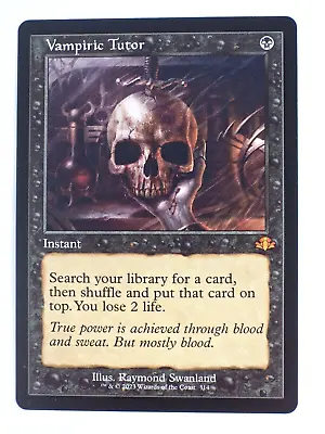 MTG Vampiric Tutor - Dominaria Remastered [Retro] NM • $43.71