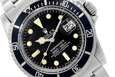 40mm Rolex Submariner Stainless Steel Watch #1680 Year 1978 VINTAGE COLLECTIBLE • $16000