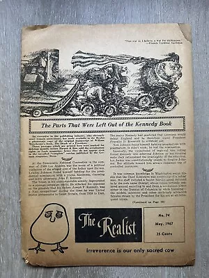 The Realist Magazine #74 ~ Disney Centerfold ~ 1967 • $74.95