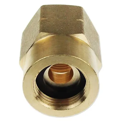 ADAPTOR FOR BUTANE NUT TO  POL SCREW IN GAS BOTTLE LH 21.8mm FITTING • £13.99