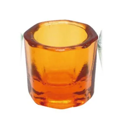 10pcs Orange Glass Dappen Dish-Aceton Acrylic Liquid Powder Container Nail Art • $18