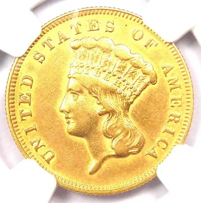 1878 Three Dollar Indian Gold Coin $3 - Certified NGC AU Details - Rare Coin! • $1486.75