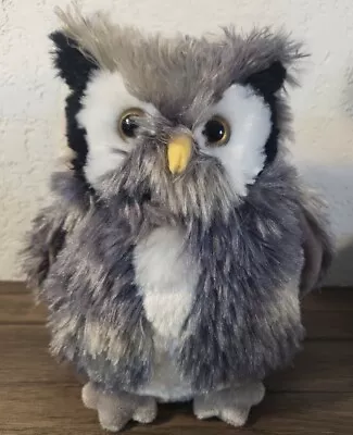 Retired Douglas Toys Agatha Silver Owl Plush 4105 Stuffed Animal 7  Toy • $12.99