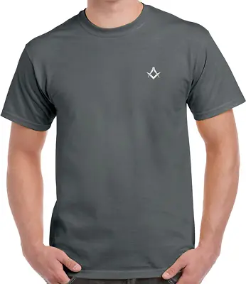 Masonic T Shirt Printed Square & Compasses Freemasons Gift Or Present Free P&P • £14.99