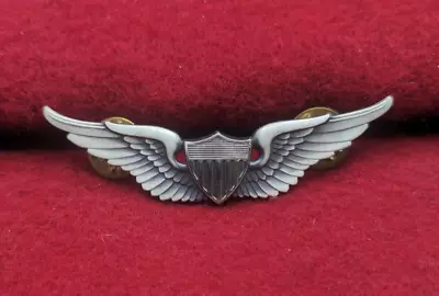 Post Vietnam War Era US Army Pilot Wings Full-size W22 1/20th Sterling Marked • $9.99