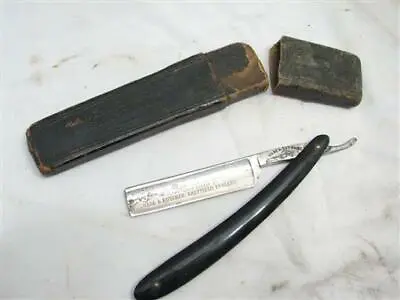 Antique Wade Butcher Sheffield Straight Bow Razor +Box Barber Tool 5/8 Shaving D • $179.99