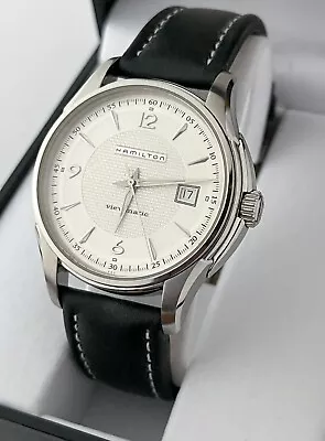 Hamilton Jazzmaster Viewmatic Watch Automatic Date Mens 40mm Swiss Made H325150 • $500