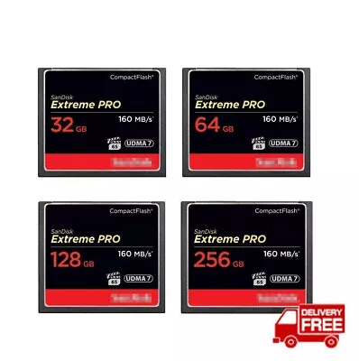 Sandisk Extreme Pro 32GB—256GB Compact Flash Memory Card CF 160MB/s 1067x UDMA7 • $69.99