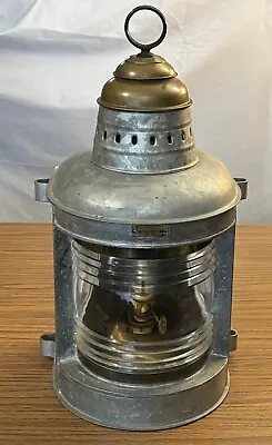 Perko Marine Ship Oil Lamp Lantern Light Navigation Signal 20” Antique Vintage • $249