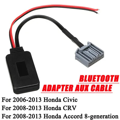 Bluetooth 4.0 Aux Cable Audio Adapter For Honda Civic 2006-2013 CRV Accord 08-13 • $20.47