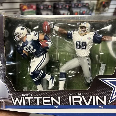 Jason Witten & Michael Irvin 6” Figure 2pk Set Mcfarlane Toys NFL Dallas Cowboys • $99.95