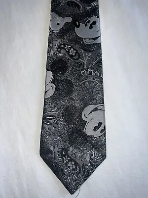 Vintage Cervantes Disney Mickey Mouse Metallic Neck Tie Polyester Silk Blend • $12