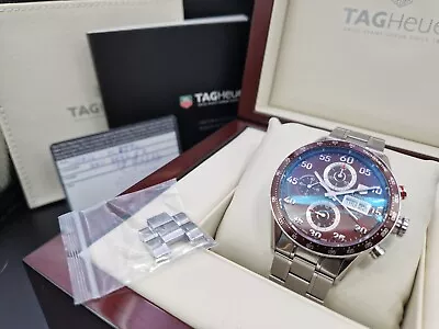 2012 TAG Heuer Carrera Day Date 43mm Men's Watch - CV2A12 - Calibre 16 Automatic • £1895