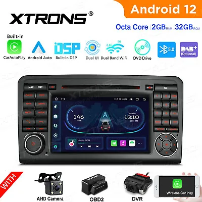 Android12 Car DVD Radio GPS Stereo 2+32G 8Core For Mercedes Benz W164 X164 GL450 • $339.89
